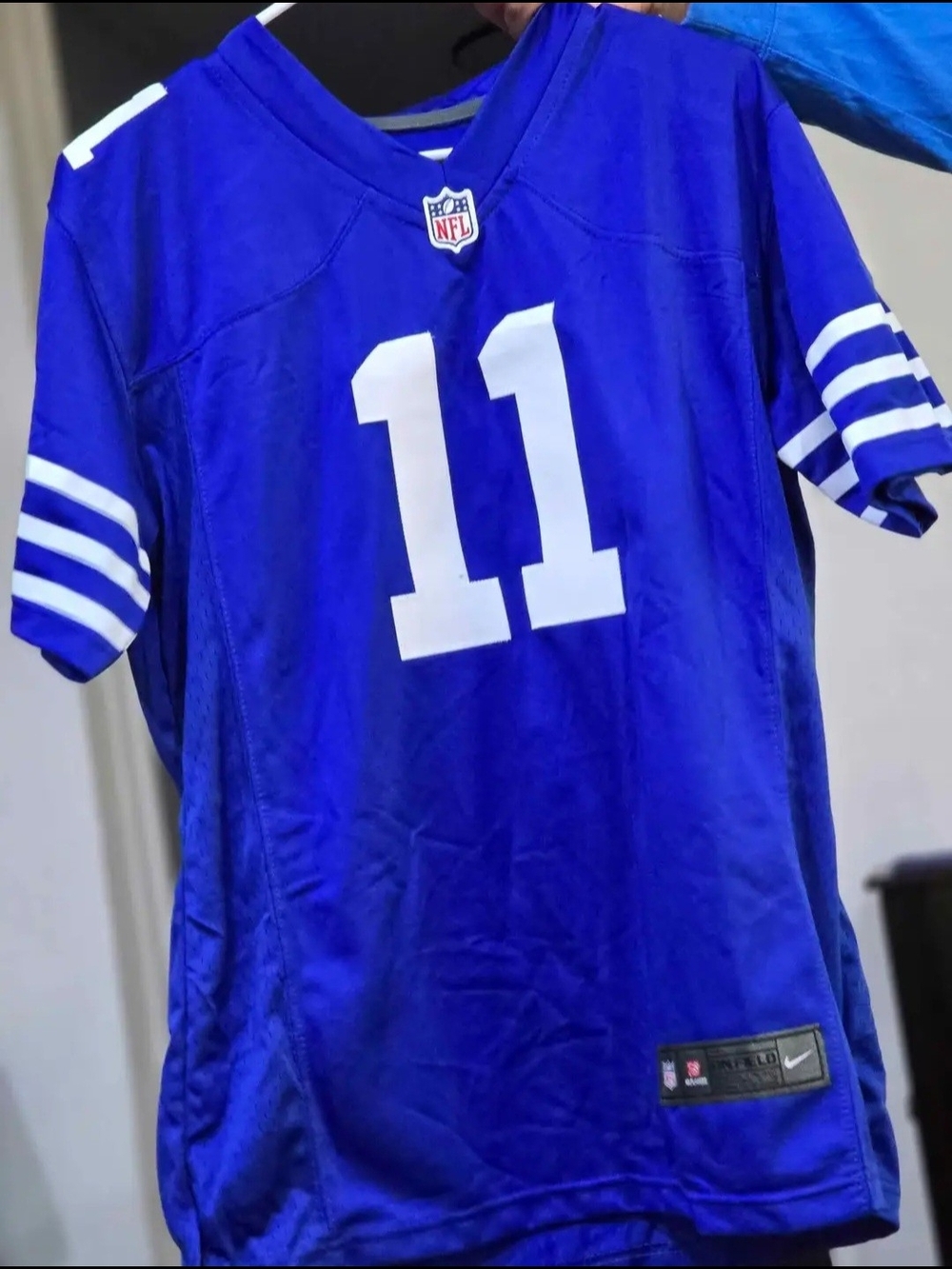 Colts-Nike-Women's NFL Royal Blue #11 Football Jersey with White Accents